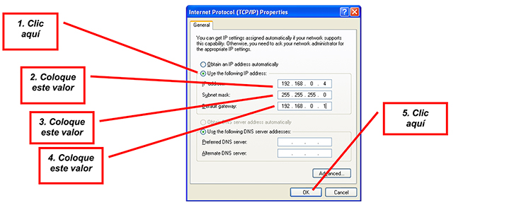 Figura 5: Propiedades de Protocolo de Internet (TCP/IP)