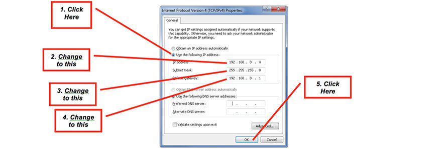 Figure 5: Internet Protocol (TCP/IP) Properties